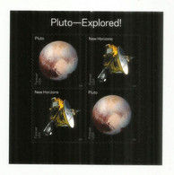 USA. PLUTON. Exploration De La Planète Naine Pluton, Bloc De 4 Timbres Neufs ** Yv.F4877, Année 2016, Forever Stamps - United States