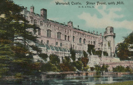 Warwick Castle - River Front, With Mill - Warwick
