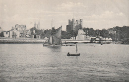 ROCHESTER -CASTLE FROM BRIDGE. SAILING BARGE - Rochester