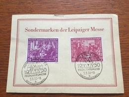 SCH3641 DDR 1950 Sonderkarte Leipziger Messe - Covers & Documents