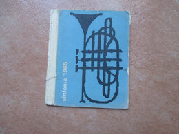 1965 SINFONIA Calendario Scatolo Copertina Tromba Strumento Musicale - Petit Format : 1961-70