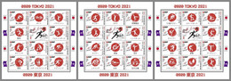 CHAD 2021 MNH Tokyo Summer Games 2021 Olympische Sommerspiele 3M/S - OFFICIAL ISSUE - DHQ2214 - Zomer 2020: Tokio