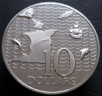 Trinidad & Tobago - 10 Dollars 1976 FM - KM# 36a - Trindad & Tobago