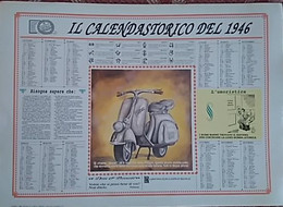 RARO CALENDARIO STORICO DEL 1946 - Grand Format : 1981-90