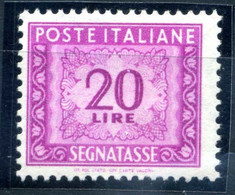 1947-54 Repubblica Italia Segnatasse TASSE N.106 * 20 Lire - Taxe