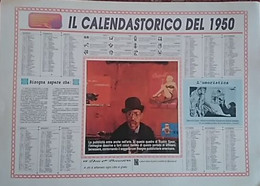 RARO CALENDARIO STORICO DEL 1950 - Groot Formaat: 1981-90