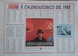 RARO CALENDARIO STORICO DEL 1950 - Grand Format : 1981-90