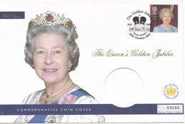 GREAT BRITAIN 2001 FDC - Queens Golden Jubilee - 2001-2010 Decimal Issues