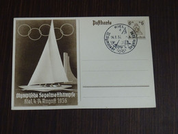 Germany Reich 1936 Kiel Postcard VF - Postal Stationery