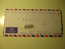 TAIPEI TAIWAN  REGISTERED COVER TO FINLAND SANTA CLAUS     , 4-11 - Storia Postale
