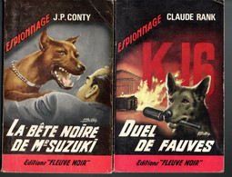 2 Romans Espionnage -  Editions Fleuve Noir  N: 505 Duel De Fauves  Et N: 592 La Bête Noire De Mr Suzuki De  1965/67 - Fleuve Noir