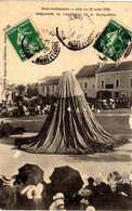 Carte Postale Ancienne Ballon Ascension Montgolfière Doué La Fontaine Rarissime - Doue La Fontaine
