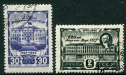 SOVIET UNION 1945 Academy Of Sciences Used.  Michel 963-64 - Used Stamps