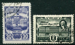 SOVIET UNION 1945 Academy Of Sciences Used.  Michel 963-64 - Usati