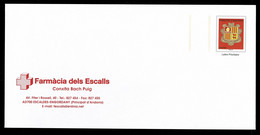 ANDORRA  ANDORRE PAP Prêt à Poster Timbre Imprimé ARMOIRIES Lettre Prioritaire Pharmacie Dels Escalls ** SUP - Enteros Postales & Prêts-à-poster