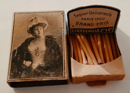 FRANCE,RUE CAUMARTIN,MARSEILLE,CAUSSEMILLE J Ne & C Le,GRAND PRIX 1900,EXPO.UNIVERSELLE - Boites D'allumettes