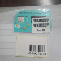 Israel-Gsm Card-partner USIM-SIMCARD(126)(89972010919030606274)(054-9774379)-(lokking Out Side-CHIP)+1prepiad Free - Lots - Collections