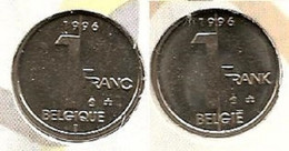 1 Frank 1996 Frans+vlaams * Uit Muntenset * FDC - 1 Franc