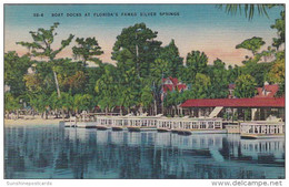 Florida Silver Springs Boat Docks And Glass Bottom Boats - Silver Springs