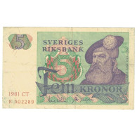 Billet, Suède, 10 Kronor, 1981, KM:52e, TTB - Svezia