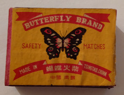 BUTTERFLY BRAND,CHINA ALBANIA EXPORT-IMPORT, OLD MATCHBOXE - Boites D'allumettes