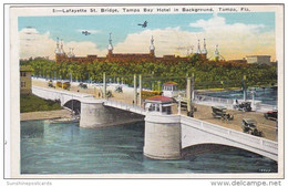 Florida Tampa Lafayette Street Bridge Tampa Bay Hotel In Background 1925 - Tampa