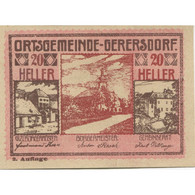 Billet, Autriche, Gerersdorf, 20 Heller, Eglise 1920-09-15, SPL, Mehl:FS 230a - Austria