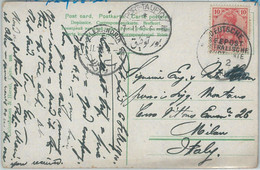 77665 - EGYPT / Germany - POSTAL HISTORY - Paquebot Postmark On POSTCARD 1910 - Unclassified