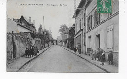 95  CORMEILLES  EN PARISIS   RUE DAGUERRE  LA POSTE  BELLE ANIMATION  BON ETAT 2 SCANS - Cormeilles En Parisis