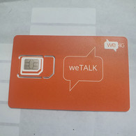 Israel-Gsm Card-we TALK-We 4G(133)(8997209669000-603859)(051-6935918)-(lokking Out Side-CHIP)+1prepiad Free - Lots - Collections