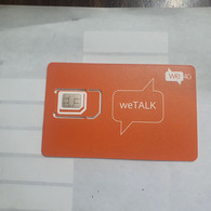 Israel-Gsm Card-we TALK-We 4G(136)(8997209669000-603487)(051-6935879)-(lokking Out Side-CHIP)+1prepiad Free - Lots - Collections