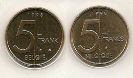 5 Frank 1998 Frans+vlaams * Uit Muntenset * FDC - 5 Francs