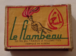 LE FLAMBEAU,ALGERIE, OLD MATCHBOXE - Boites D'allumettes