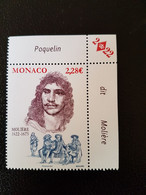 Monaco 2022 400 Ann MOLIERE 1622 1673 French Comic Writer Theater Actor 1v Mnh  COIN UP - Ungebraucht