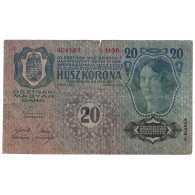 Billet, Autriche, 20 Kronen, 1913, 1913-01-02, KM:14, TB - Austria