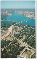 Florida Jacksonville Aerial Isaiah D Hart Memorial Bridge Atlantic Boulevard Interchange - Jacksonville