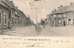 PATURAGES - Rue De La Perche - Carte Circulé En 1902 (avec Sur La Droite De La Carte " DELHAIZE FRERES & Cie") - Colfontaine