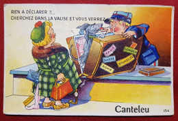 Carte à Système Canteleu - ( Abîmée Et Manque Le Dépliant )- Rien à Déclarer? Cherchez Dans La Valise Et Vous Verrez - Canteleu