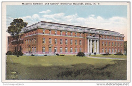 New York Utica Masonic Soldiers' And Sailors' Memorial Hospital 1921 - Utica