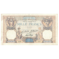 France, 1000 Francs, Cérès Et Mercure, 1927, A.657, TB+, Fayette:37.1, KM:79a - 1 000 F 1927-1940 ''Cérès Et Mercure''