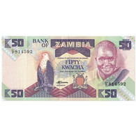 Billet, Zambie, 50 Kwacha, Undated (1986-88), KM:28a, SUP - Zambie