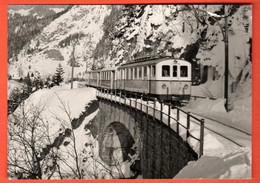 ZMR-09 Chemin De Fer Aigle Sépey Diablerets Entre Echenards Et Les Planches à Ormont-Dessus Kettel Hiver 1941-42GF NC - Aigle