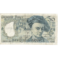 France, 50 Francs, Quentin De La Tour, 1990, O.62, TB+, KM:152e - 50 F 1976-1992 ''Quentin De La Tour''