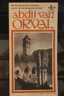 Belgien 1971; Ankündigungsblatt Mit Schwarzdruck Und Marke, ESST: Abbaye Von Orval;  Fläm.  Ausg. - Ohne Zuordnung