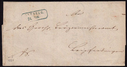 Baden - 1855 Brief Vom Hauptsteueramt RANDEGG R2b Mit Inhalt   (15855 - Baden