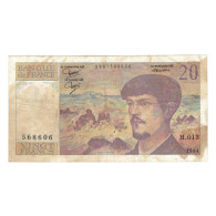 France, 20 Francs, Debussy, 1984, H.013, AB, Fayette:66.5, KM:151a - 20 F 1980-1997 ''Debussy''