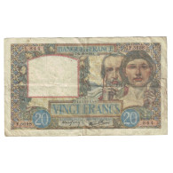 France, 20 Francs, Science Et Travail, 1941, F.569, TB, Fayette:12.18, KM:92b - 20 F 1939-1942 ''Science Et Travail''