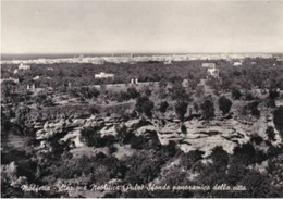 MOLFETTA - BARI - STAZIONE NEOLITICA - SULLO SFONDO PANORAMA DELLA CITTA' - 1957 - Molfetta