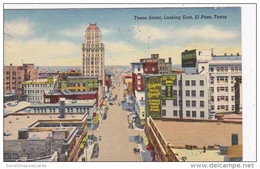 Texas El Paso Texas Street Looking East 1941 Curteich - El Paso