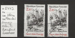 VARIETE FRANCAISE N° YVERT   2443 - Unused Stamps